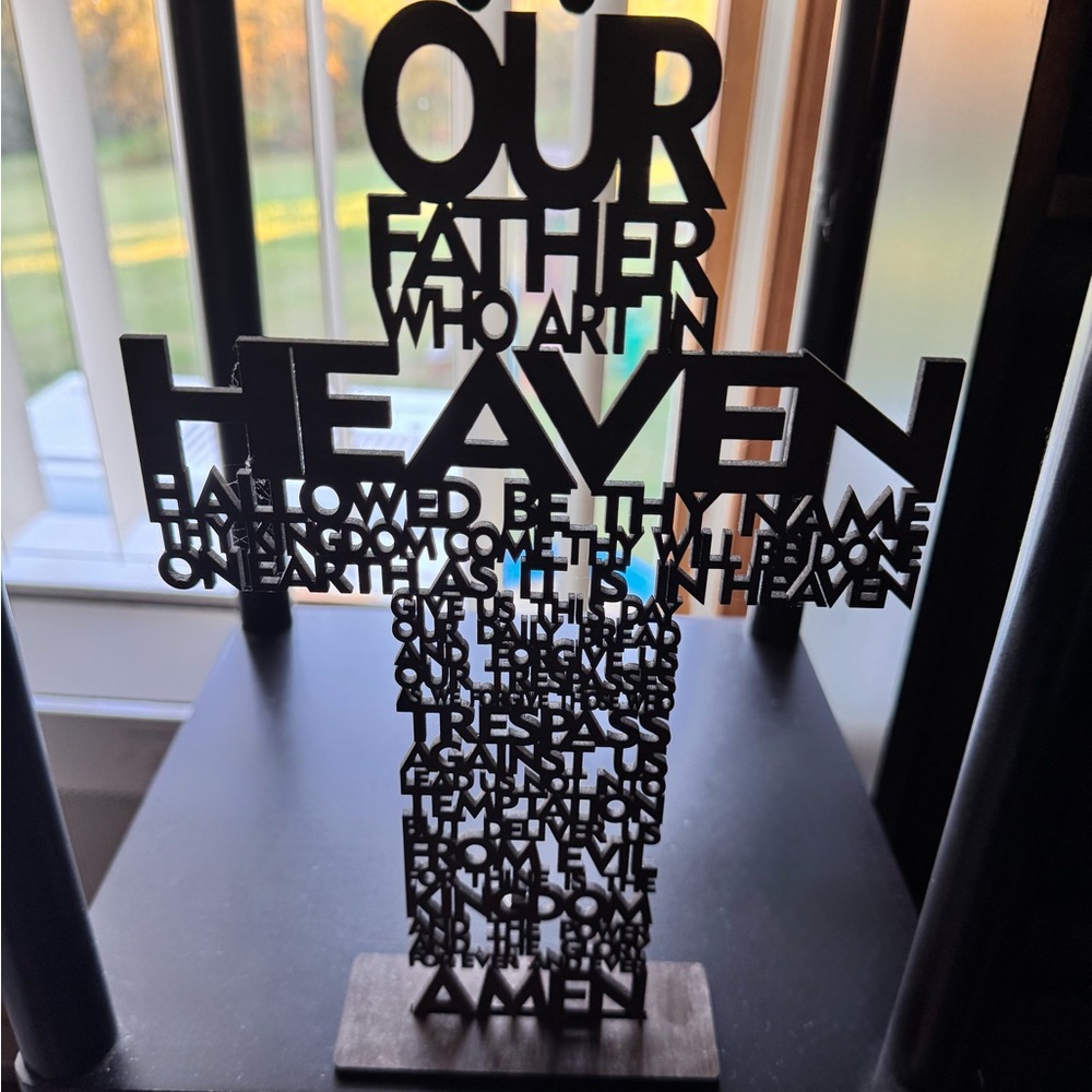 Handcrafted By Me- Wood Lord’s Prayer Shelf Sign! - Picture 4 of 9